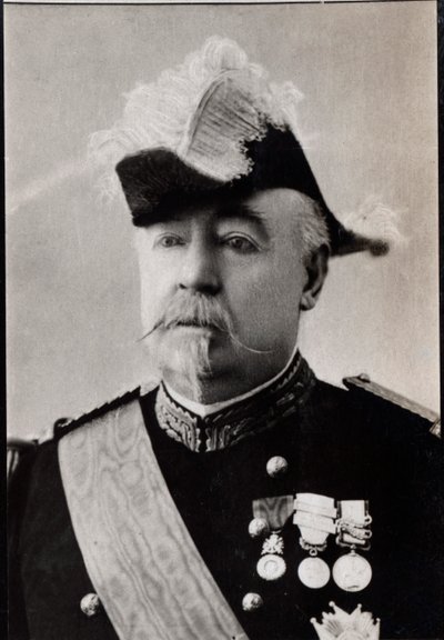 Portrait of Felix Gustave Saussier, French general by French Photographer